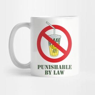 Del's - Punishable By Law - Light Mug